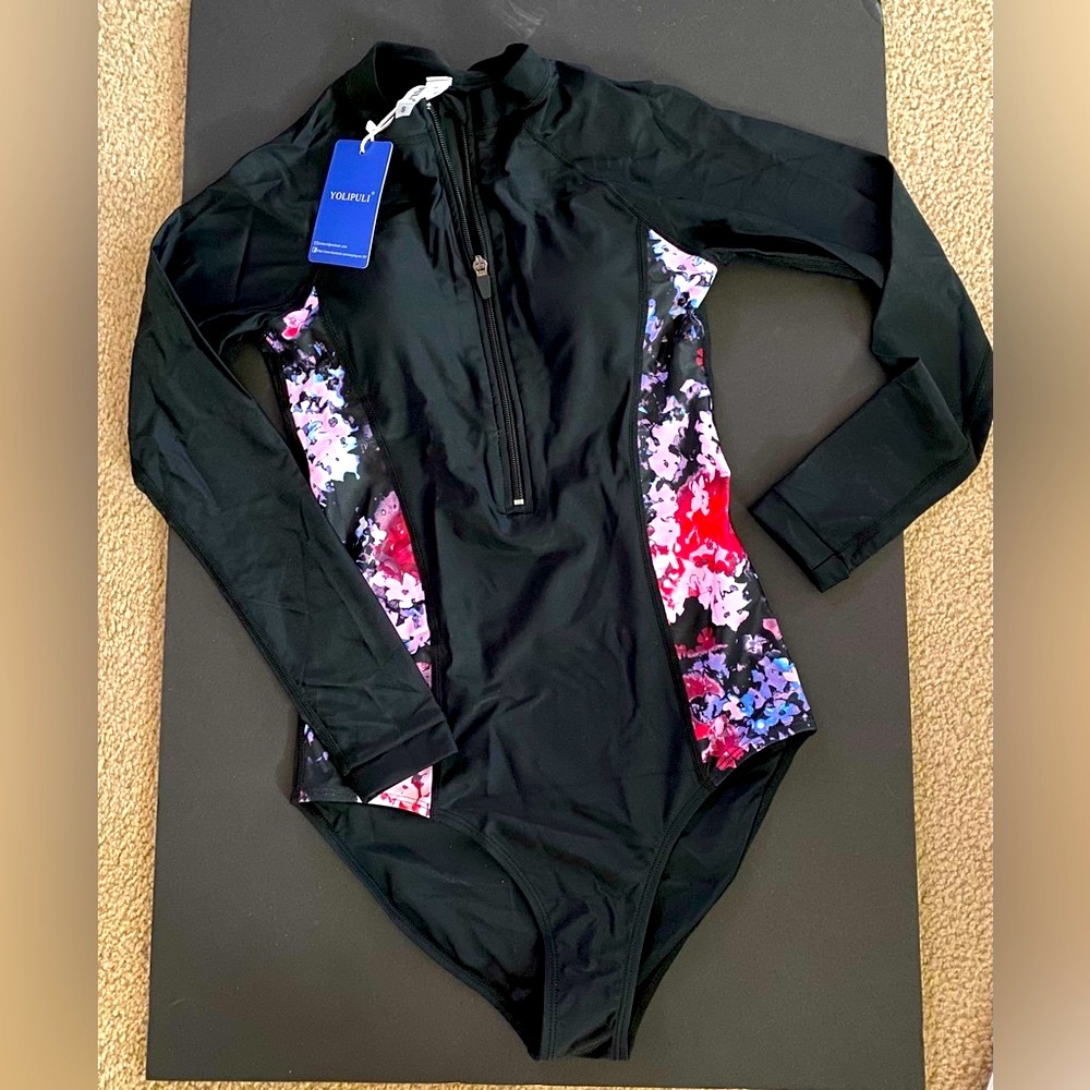 New with Tags zip-front YOLIPULI SWIMSUIT